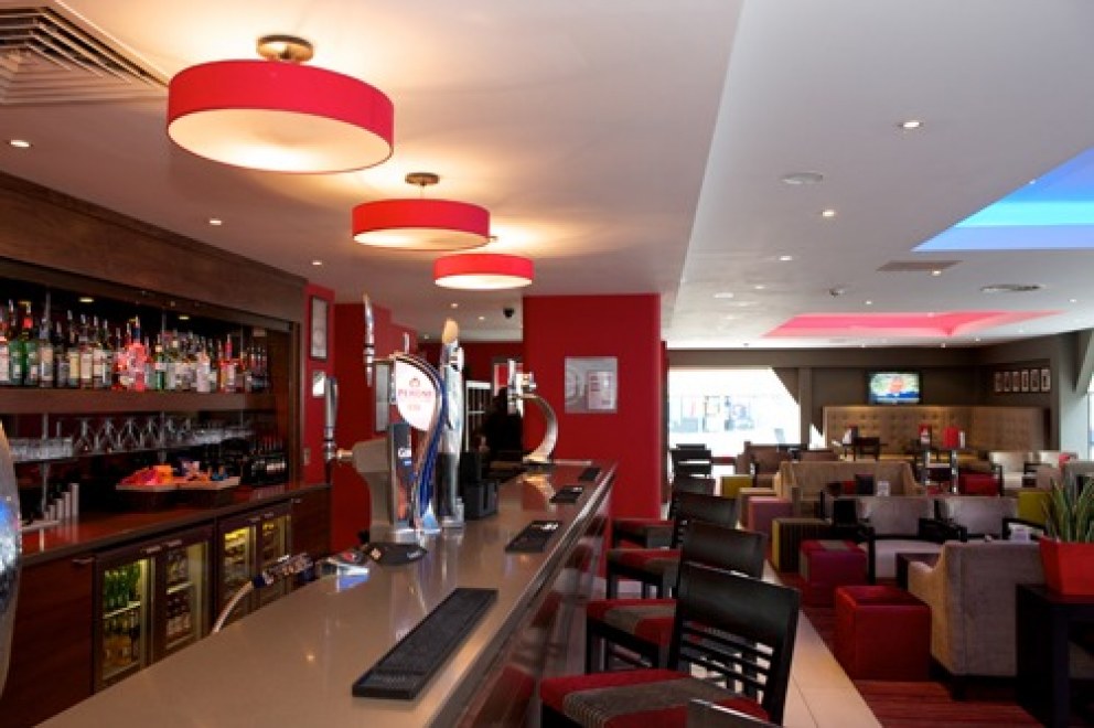 Ramada Encore Hotel, Leicester | View of Bar | Interior Designers